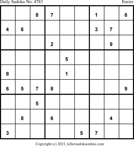 Killer Sudoku for 4/7/2021