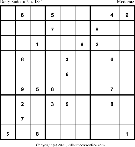 Killer Sudoku for 6/4/2021