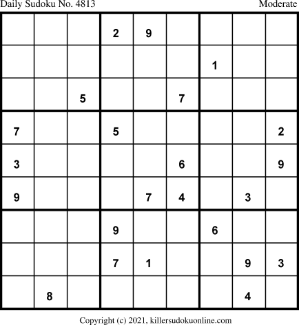 Killer Sudoku for 5/7/2021
