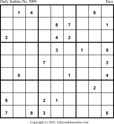 Killer Sudoku for 11/19/2021