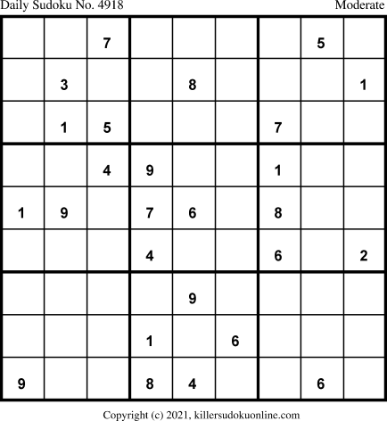 Killer Sudoku for 8/20/2021