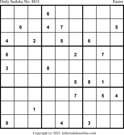 Killer Sudoku for 5/25/2021
