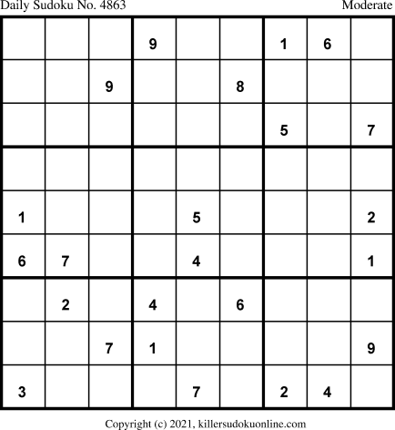 Killer Sudoku for 6/26/2021