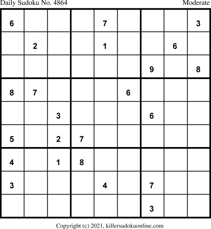 Killer Sudoku for 6/27/2021