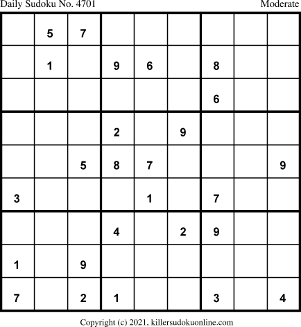 Killer Sudoku for 1/15/2021