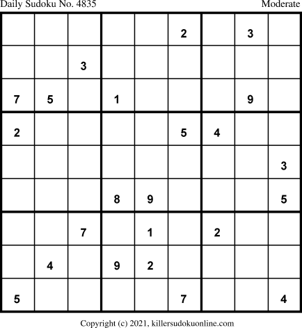Killer Sudoku for 5/29/2021