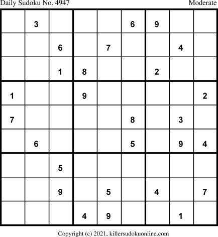 Killer Sudoku for 9/18/2021