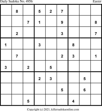 Killer Sudoku for 9/27/2021