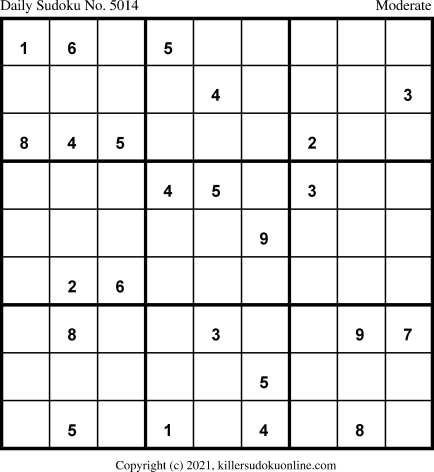 Killer Sudoku for 11/24/2021