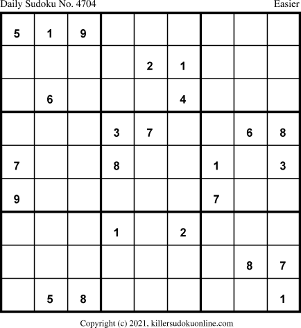 Killer Sudoku for 1/18/2021