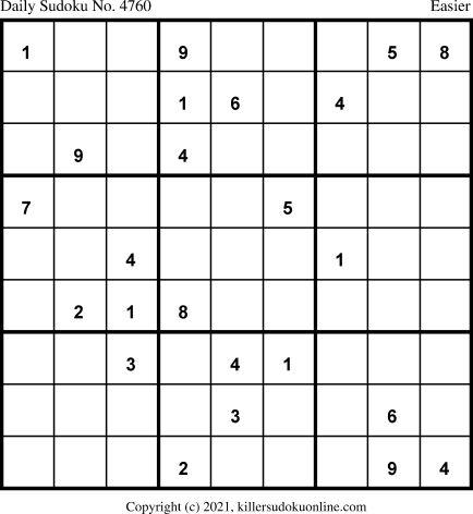Killer Sudoku for 3/15/2021