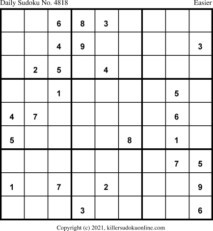 Killer Sudoku for 5/12/2021