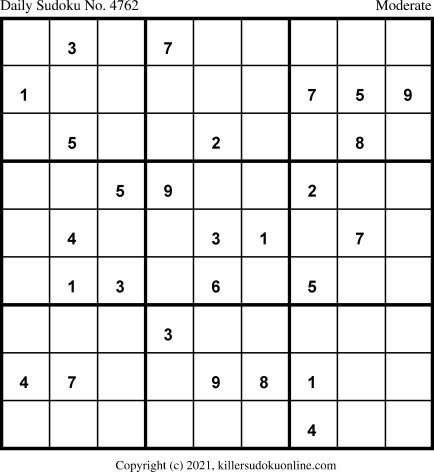 Killer Sudoku for 3/17/2021