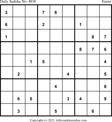 Killer Sudoku for 5/24/2021