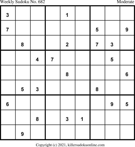 Killer Sudoku for 3/29/2021