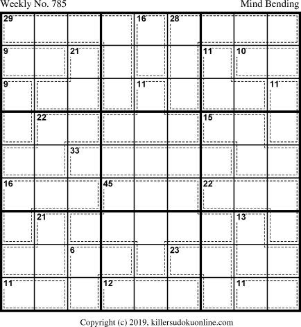 Killer Sudoku for 1/18/2021