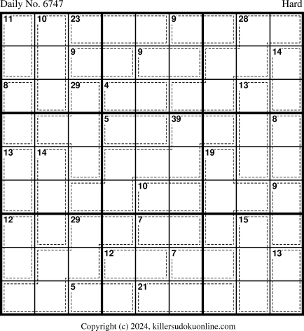 Killer Sudoku for 6/8/2024