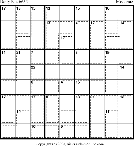 Killer Sudoku for 3/6/2024