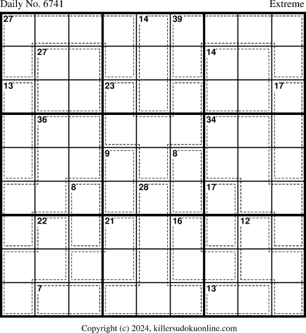 Killer Sudoku for 6/2/2024
