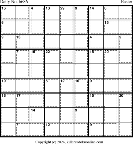 Killer Sudoku for 4/8/2024