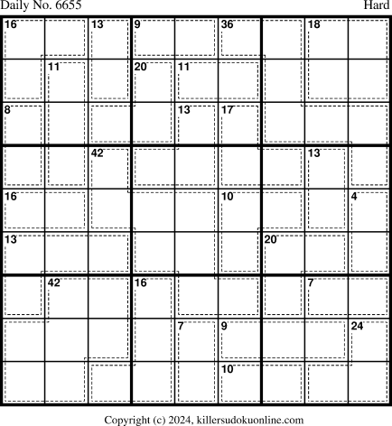 Killer Sudoku for 3/8/2024