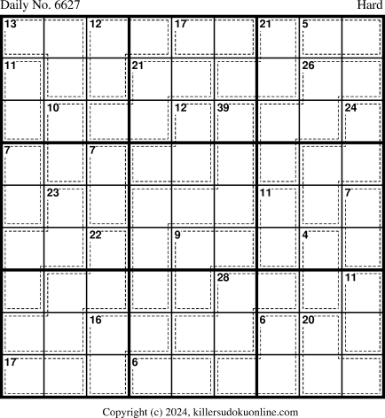 Killer Sudoku for 2/9/2024