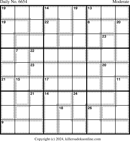 Killer Sudoku for 3/7/2024