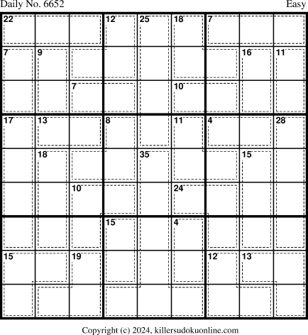 Killer Sudoku for 3/5/2024