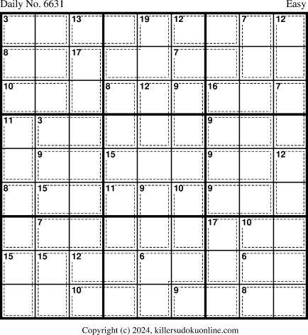 Killer Sudoku for 2/13/2024
