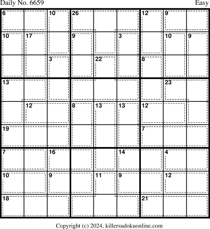 Killer Sudoku for 3/12/2024