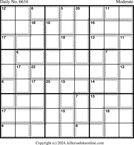 Killer Sudoku for 2/16/2024