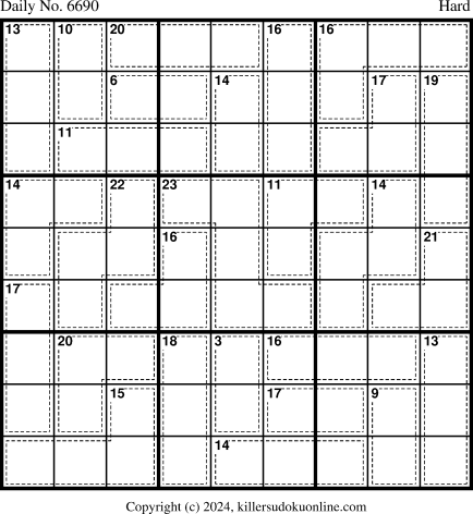 Killer Sudoku for 4/12/2024
