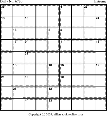 Killer Sudoku for 5/12/2024