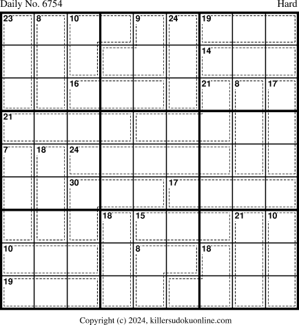 Killer Sudoku for 6/15/2024