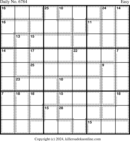 Killer Sudoku for 7/15/2024