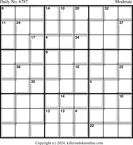 Killer Sudoku for 7/18/2024