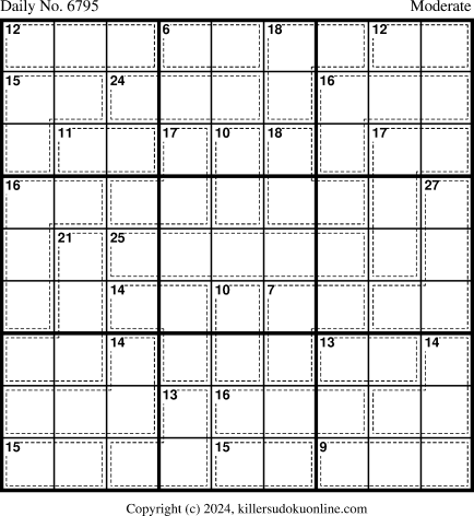 Killer Sudoku for 7/26/2024