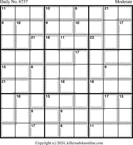 Killer Sudoku for 5/29/2024