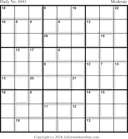 Killer Sudoku for 12/19/2024