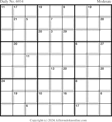 Killer Sudoku for 12/12/2024