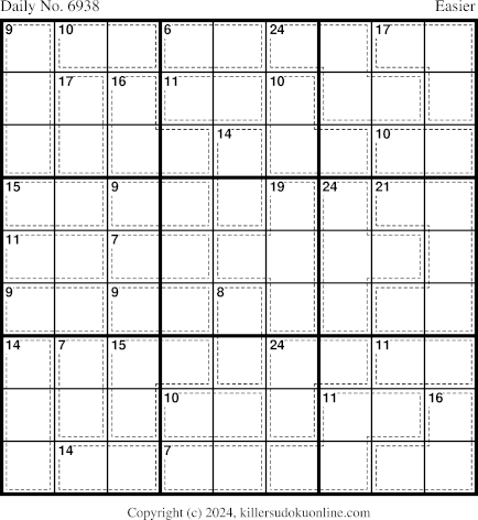 Killer Sudoku for 12/16/2024