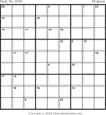 Killer Sudoku for 12/24/2024