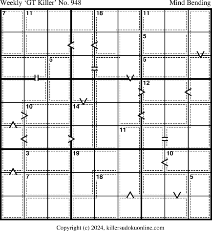 Killer Sudoku for 6/10/2024