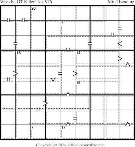 Killer Sudoku for 12/23/2024