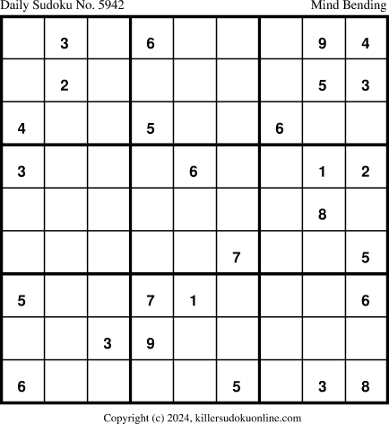Killer Sudoku for 6/9/2024