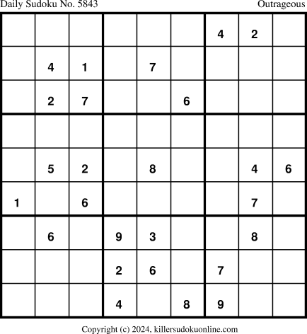 Killer Sudoku for 3/2/2024