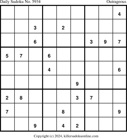 Killer Sudoku for 6/1/2024