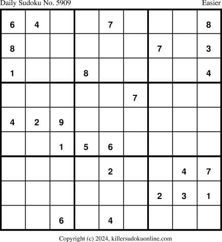 Killer Sudoku for 5/7/2024