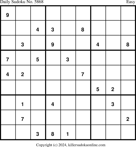 Killer Sudoku for 3/27/2024