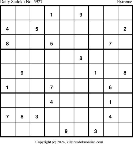 Killer Sudoku for 5/25/2024